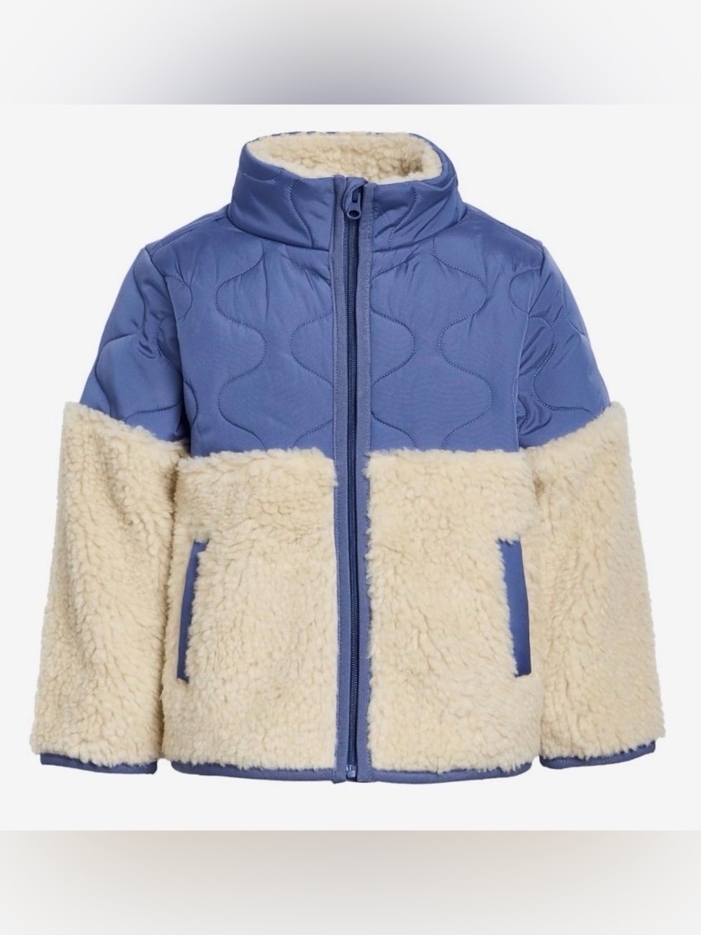Janie and Jack Quilted Sherpa Jacket Size 7-8